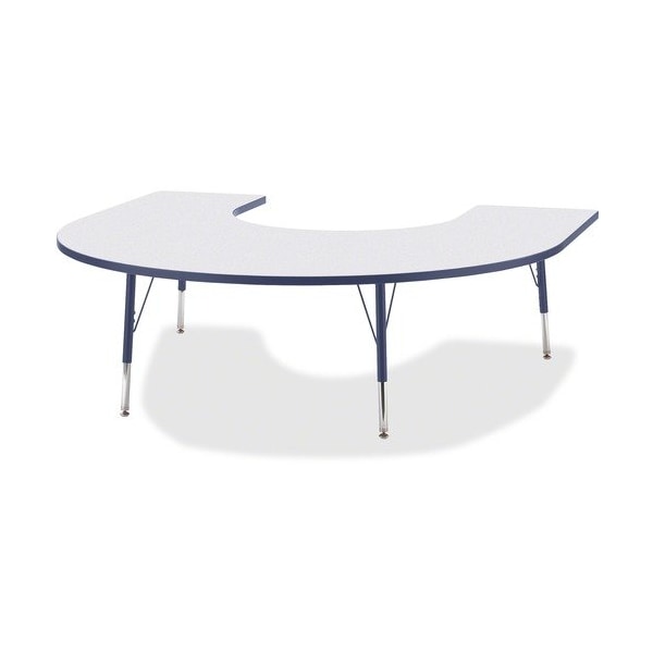 Jonti-Craft TABLE, HORSESHOE, 60X66, GY/NY JNT6445JCE112 - main